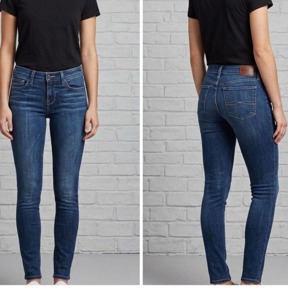 Lucky Brand Brooke Legging Skinny Jeans Dark Wash Denim Size 0 / 25 Regular